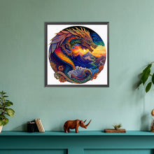 Load image into Gallery viewer, Diamond Painting - Full Round - Brilliant flying dragon (30*30CM)