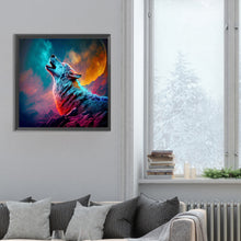 Load image into Gallery viewer, Diamond Painting - Full Round - howling wolf (30*30CM)