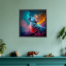 Load image into Gallery viewer, Diamond Painting - Full Round - howling wolf (30*30CM)