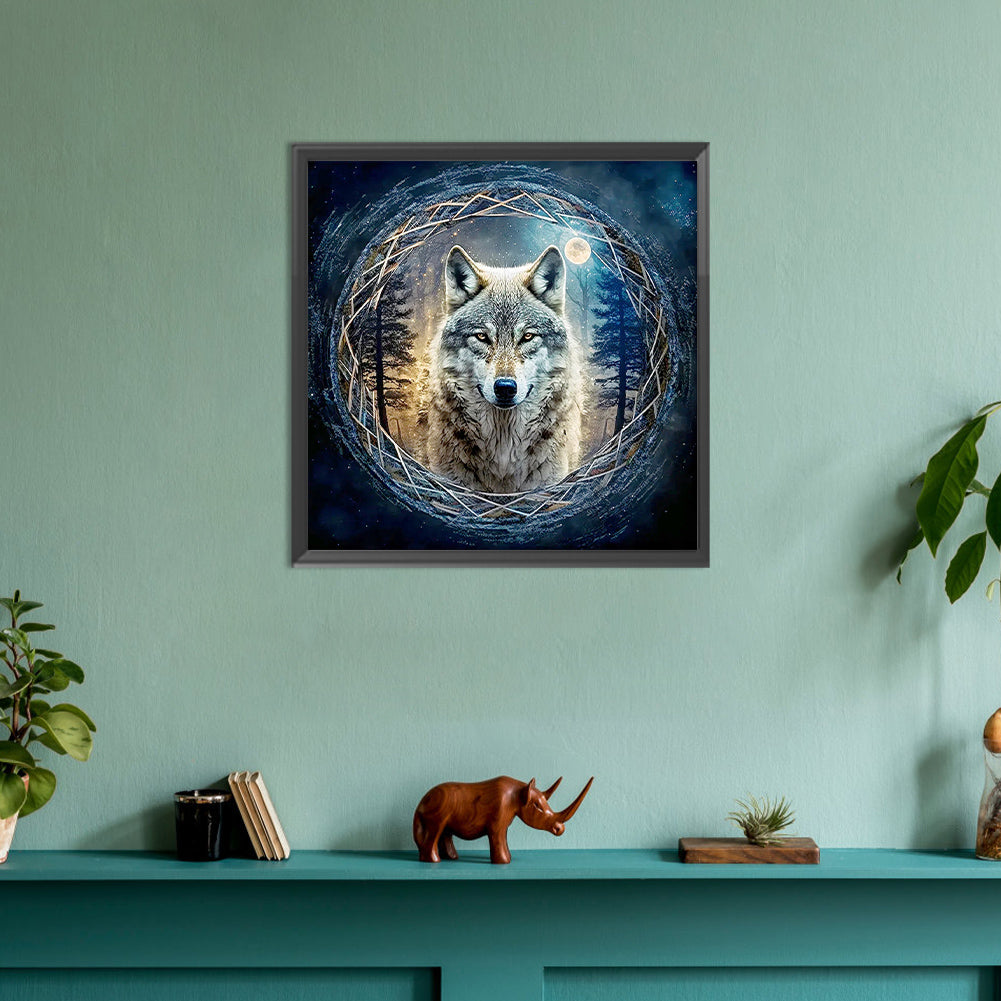 Diamond Painting - Full Round - coyote (30*30CM)