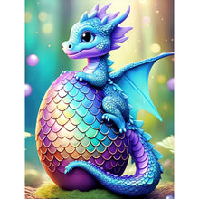 Load image into Gallery viewer, Diamond Painting - Full Round - Colorful dragon holding eggs (30*40CM)