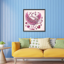 Load image into Gallery viewer, Diamond Painting - Partial Special Shaped - pink swan (30*30CM)
