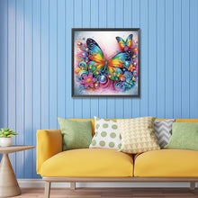 Load image into Gallery viewer, Diamond Painting - Partial Special Shaped - Butterfly (30*30CM)