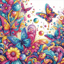Load image into Gallery viewer, Diamond Painting - Partial Special Shaped - Butterfly (30*30CM)