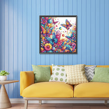 Load image into Gallery viewer, Diamond Painting - Partial Special Shaped - Butterfly (30*30CM)