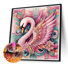 Load image into Gallery viewer, Diamond Painting - Full Round - pink swan (40*40CM)