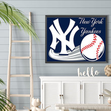 Load image into Gallery viewer, Diamond Painting - Full Round - new york yankees (40*30CM)