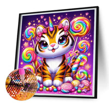 Load image into Gallery viewer, Diamond Painting - Full Round - Candy and Tiger (30*30CM)