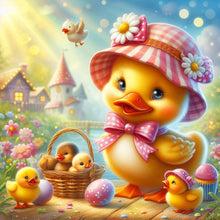 Load image into Gallery viewer, Diamond Painting - Full Round - little yellow duck (30*30CM)