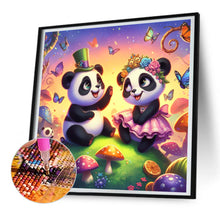 Load image into Gallery viewer, Diamond Painting - Full Round - two pandas (30*30CM)