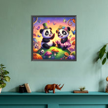 Load image into Gallery viewer, Diamond Painting - Full Round - two pandas (30*30CM)