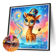 Load image into Gallery viewer, Diamond Painting - Full Round - baby giraffe (30*30CM)