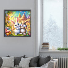 Load image into Gallery viewer, Diamond Painting - Full Round - two rabbits (30*30CM)
