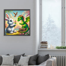 Load image into Gallery viewer, Diamond Painting - Full Round - Rabbit and Dragon (30*30CM)