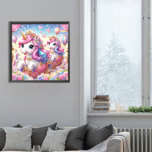 Load image into Gallery viewer, Diamond Painting - Full Round - unicorn (30*30CM)