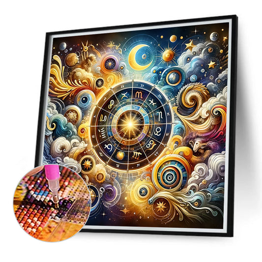 Diamond Painting - Full Round - Twelve constellations from another world (40*40CM)