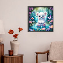 Load image into Gallery viewer, Diamond Painting - Full Round - Garden Butterfly Bear (30*30CM)