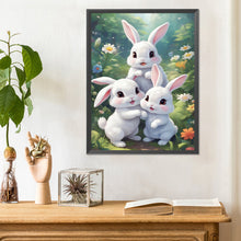 Load image into Gallery viewer, Diamond Painting - Full Round - garden rabbit (30*40CM)