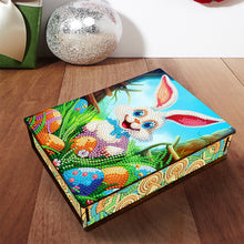 Load image into Gallery viewer, Wooden Rabbit Easter Eggs DIY Special Shaped Diamond Painting Jewelry Organiser