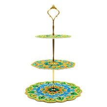 Load image into Gallery viewer, 3-Tiered Diamond Painting Serving Tray for Coffee Table Serving Serving Food
