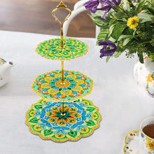 Load image into Gallery viewer, 3-Tiered Diamond Painting Serving Tray for Coffee Table Serving Serving Food