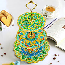 Load image into Gallery viewer, 3-Tiered Diamond Painting Serving Tray for Coffee Table Serving Serving Food