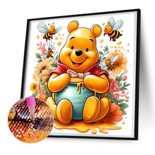 Load image into Gallery viewer, Diamond Painting - Full Round - bear honey jar (30*30CM)