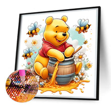 Load image into Gallery viewer, Diamond Painting - Full Round - bear honey jar (30*30CM)