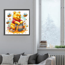 Load image into Gallery viewer, Diamond Painting - Full Round - bear honey jar (30*30CM)