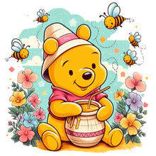 Load image into Gallery viewer, Diamond Painting - Full Round - bear honey jar (30*30CM)