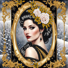 Load image into Gallery viewer, Diamond Painting - Partial Special Shaped - noble lady (30*30CM)