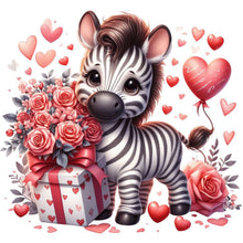 Load image into Gallery viewer, Diamond Painting - Full Round - Heart rose zebra (30*30CM)