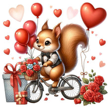 Load image into Gallery viewer, Diamond Painting - Full Round - Love rose squirrel (30*30CM)