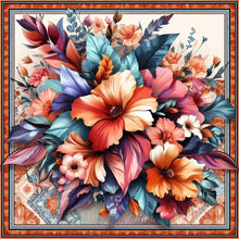 Load image into Gallery viewer, Diamond Painting - Full Round - photo frame flowers (30*30CM)