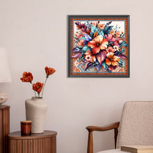 Load image into Gallery viewer, Diamond Painting - Full Round - photo frame flowers (30*30CM)