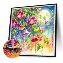 Load image into Gallery viewer, Diamond Painting - Full Round - flowers under the moon (30*30CM)