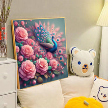 Load image into Gallery viewer, Diamond Painting - Full Round - rose peacock (40*40CM)