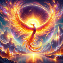 Load image into Gallery viewer, Diamond Painting - Full Round - flaming Phenix (40*40CM)