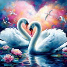 Load image into Gallery viewer, Diamond Painting - Full Round - White Swan (40*40CM)