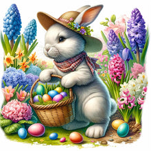 Load image into Gallery viewer, Diamond Painting - Full Square - easter bunny (30*30CM)