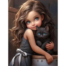Load image into Gallery viewer, Diamond Painting - Full Round - sweet girl (30*40CM)