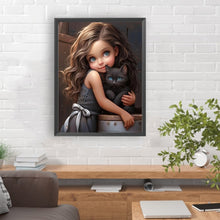 Load image into Gallery viewer, Diamond Painting - Full Round - sweet girl (30*40CM)