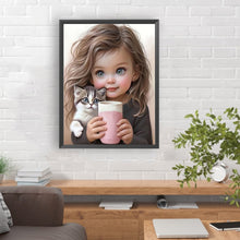 Load image into Gallery viewer, Diamond Painting - Full Round - sweet girl (30*40CM)