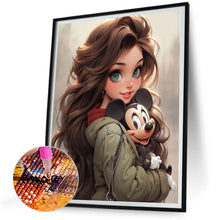 Load image into Gallery viewer, Diamond Painting - Full Round - sweet girl (30*40CM)
