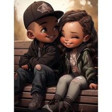 Load image into Gallery viewer, Diamond Painting - Full Round - sweet couple (30*40CM)