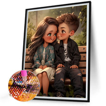 Load image into Gallery viewer, Diamond Painting - Full Round - sweet couple (40*50CM)
