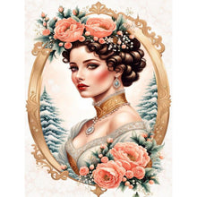 Load image into Gallery viewer, Diamond Painting - Full Round - noble lady (30*40CM)