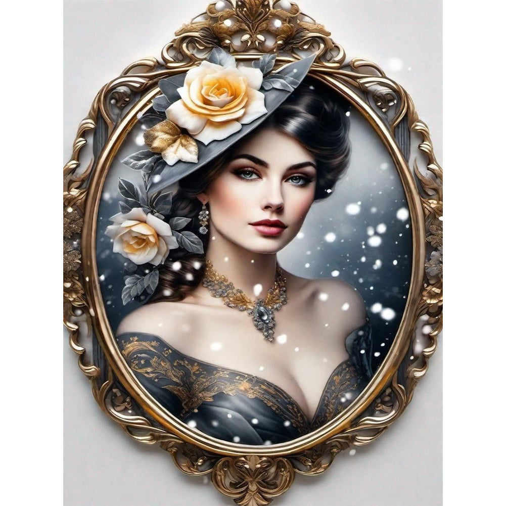Diamond Painting - Full Round - noble lady (30*40CM)