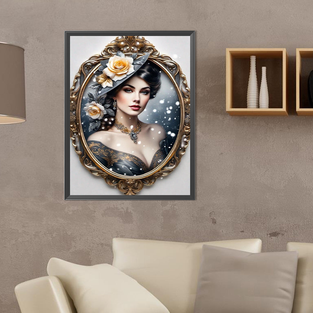 Diamond Painting - Full Round - noble lady (30*40CM)