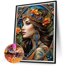 Load image into Gallery viewer, Diamond Painting - Full Round - noble lady (30*40CM)